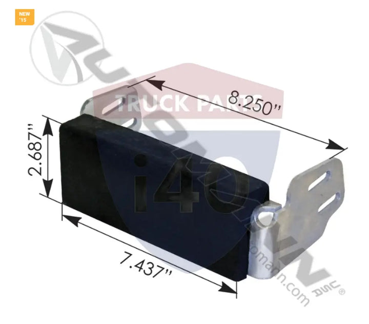 PL631011100 Hood Support Pad For Kenworth - Hood Support Pad Kenworth