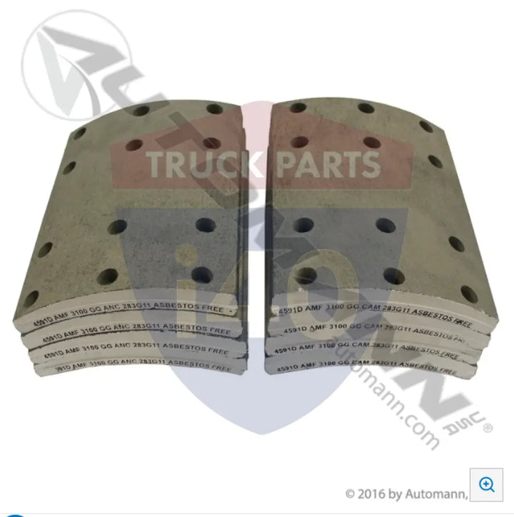 Automann 140.4591.31 Brake Lining - 25K Lb GAWR