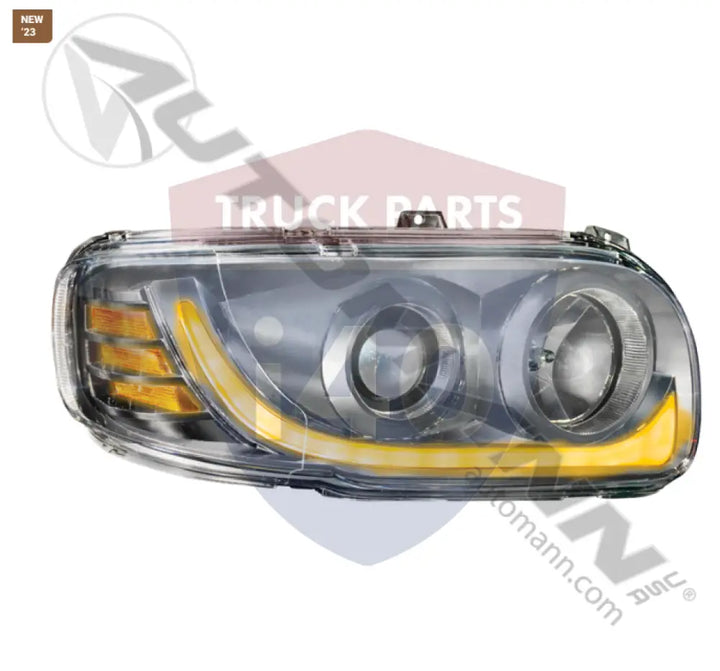 Automann 564.75096DC Headlamp Projector RH Peterbilt 389 - Headlamp Projector RH Peterbilt 389