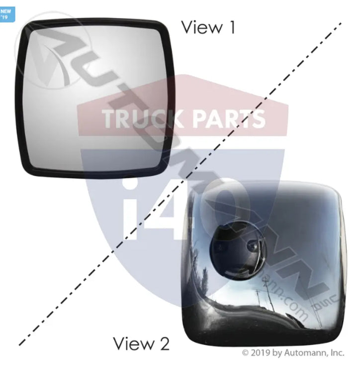 Automann 563.55081C Mirror Chrome 8in 8-1/2in International - Mirror Chrome IHC 8in X 8-1/2in