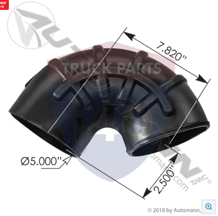 Automann 561.47761 Elbow Rubber 5in ID - 135°