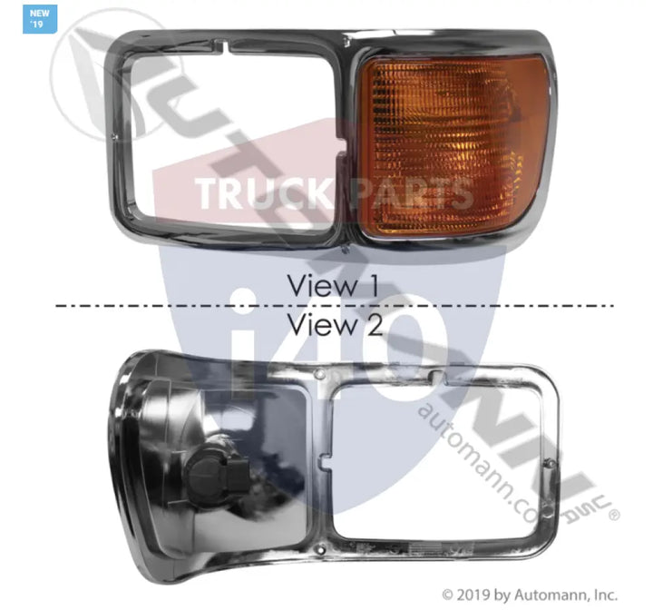 YC3Z13201AA Headlamp Bezel and Side Light LH For Ford - Headlamp Bezel and Side Light LH Ford