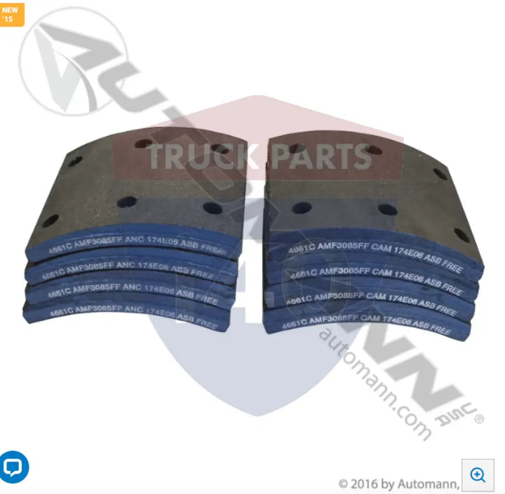 Automann 140.4661C.50 Brake Lining - 20K Lb GAWR