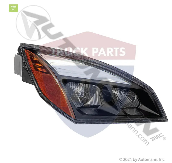 A6601405003 Headlamp RH Black LED For Freightliner P4 - Headlamp RH Black LED Freightliner P4