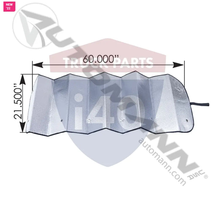Automann 562.WS59001 Windshield Sunshade Kenworth - Windshield Sunshade Kenworth