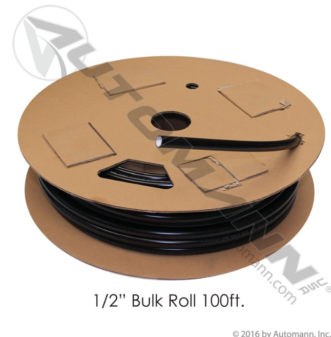 11023 Nylon Tubing 1/2in OD 100FT Black For Haldex