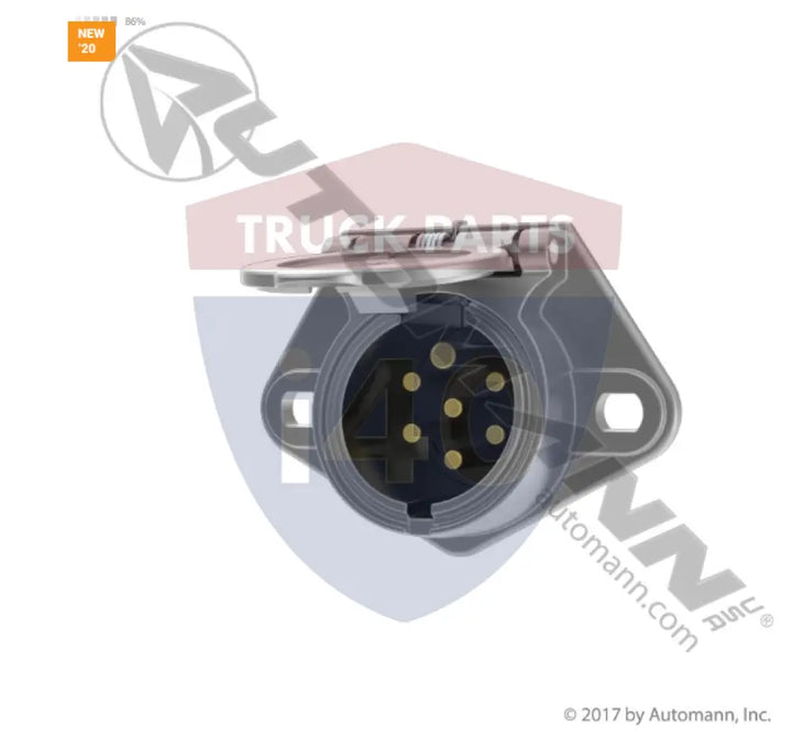Automann 179.1057 Socket 7 Way Solid Pin - 7-Way Sockets (J560)