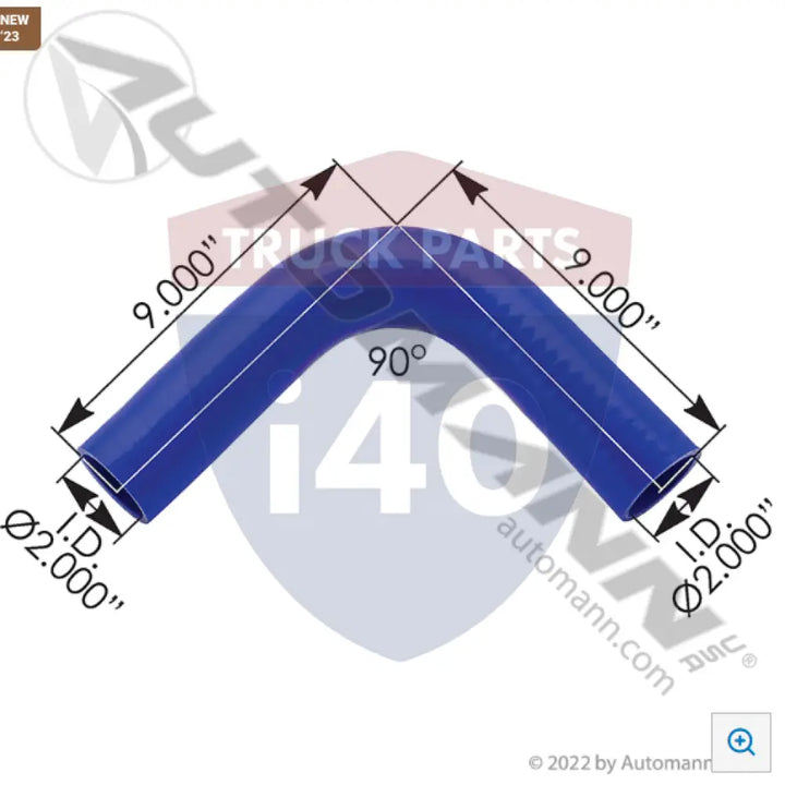 7884200 Coolant Poly Reinforced 3Ply 90Deg Elbow For Flexfab - 45° 3 Ply