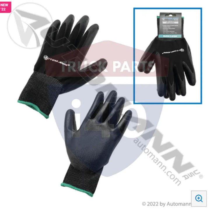 Automann 571.G2009XL Gloves - Nitrile-Coated Palm Extra Large - Safety