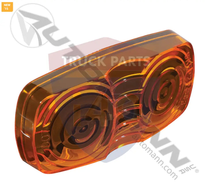91963 Lens 2in 4in Bullseye Amber For Grote - Lens 2in X 4in Bullseye Amber