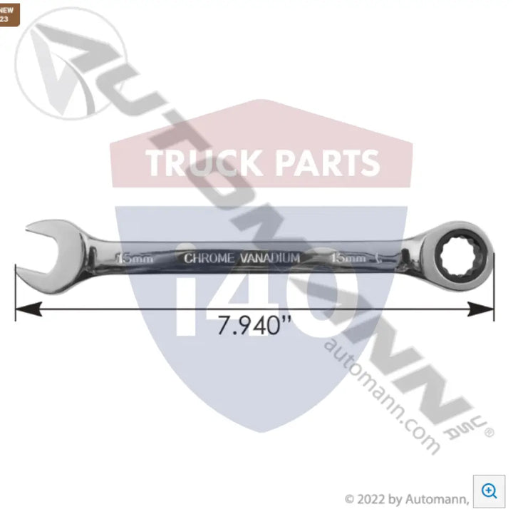 Automann 579.4215RM Ratcheting Combo Wrench 15mm - Sockets & Wrenches