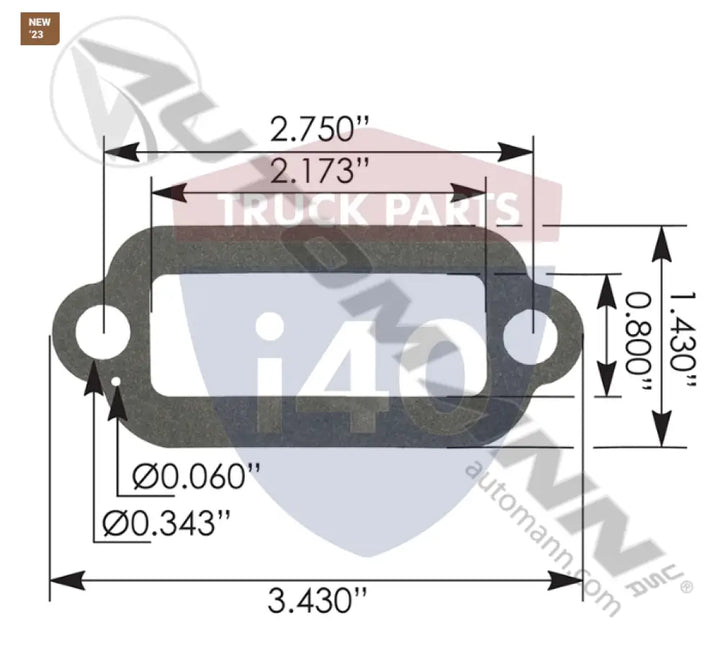 Automann 170.236170 Compressor Air Strainer Mtg Gasket - Air Compressor Kits
