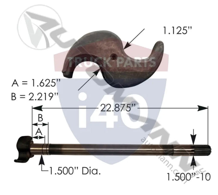 17518 Camshaft RH For Spicer - Spicer & Std. Forge