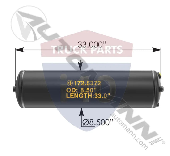 3553372C92 Air Tank For IHC - International