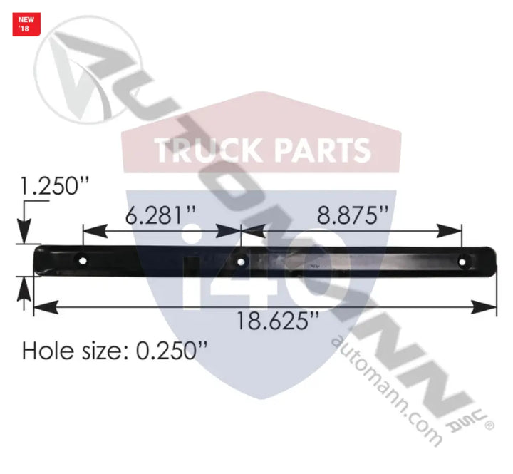 Automann M13349 Hood Wear Strip Kenworth - Hood Wear Strip Kenworth