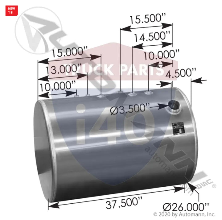 Automann 576.55080260DR11 Fuel Tank Round IHC - Fuel Tank Round IHC