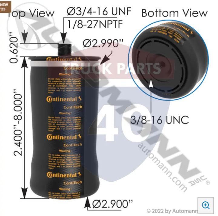 SC29-O150 Continental Air Spring Cabin For Contitech - Continental Air Spring Cabin