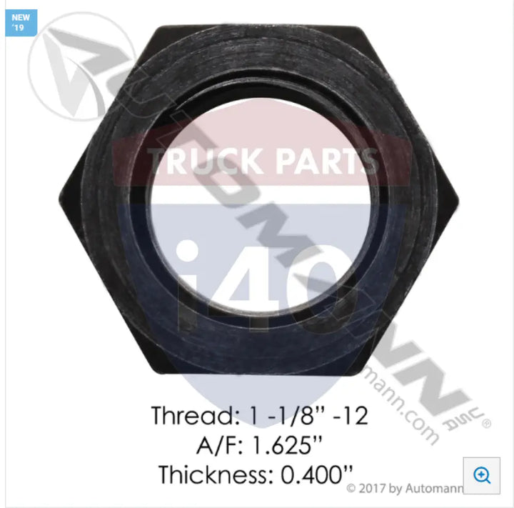 18080-031 Spindle Nut For Watson & Chalin - Auxiliary Lift Axle