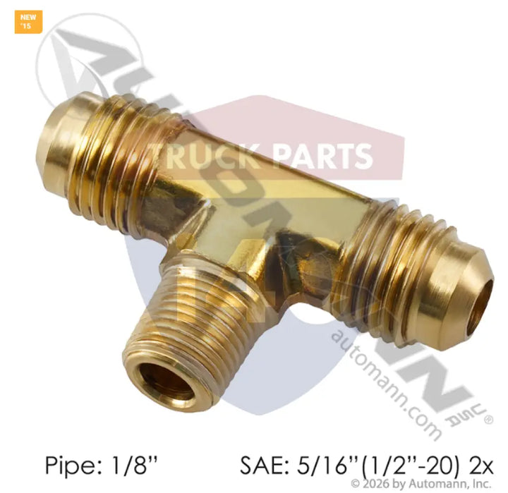 Automann 177.8455A Male Branch Tee 5/16in SAE 1/8in Pipe - Tees