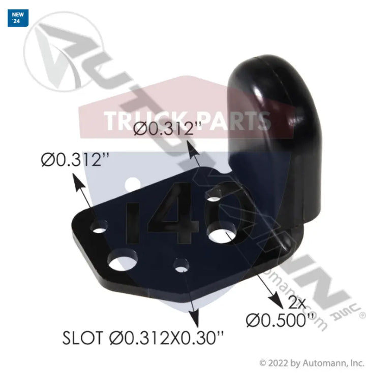 L85-1169R Hood Bracket RH For Kenworth - Hood Bracket RH Kenworth