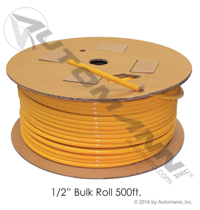 Automann 177.5009Y Nylon Tubing 1/2in OD 500FT Yellow