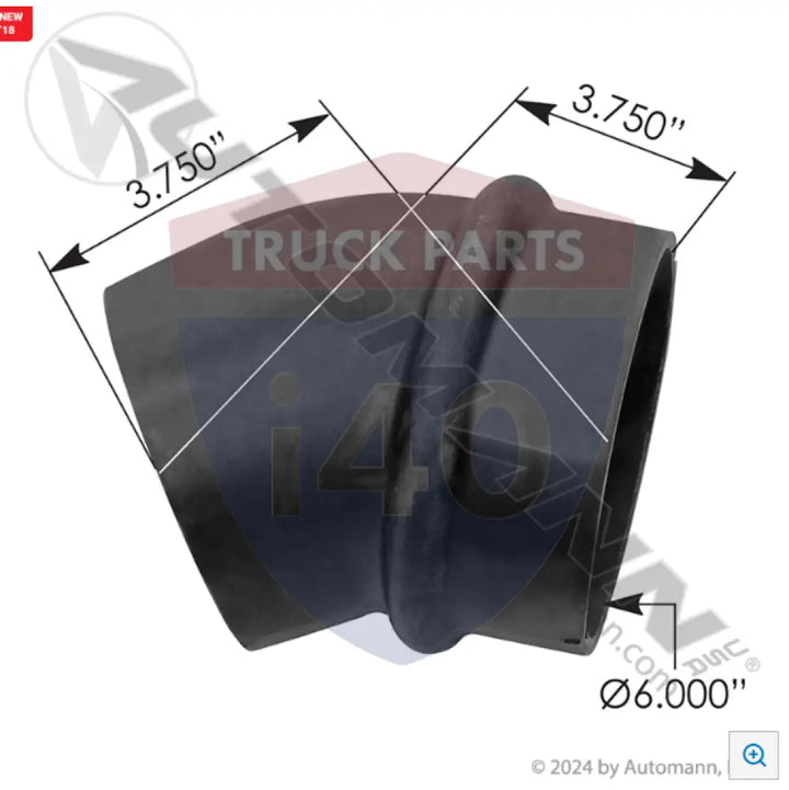 Automann 561.47798 Elbow Rubber 6in ID - 36°
