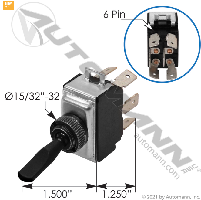 A6815450622 Headlamp Control Switch For Freightliner
