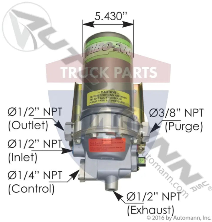 SKF 170.SKF620602 SKF Turbo 2000 Air Dryer 12V - Turbo 2000