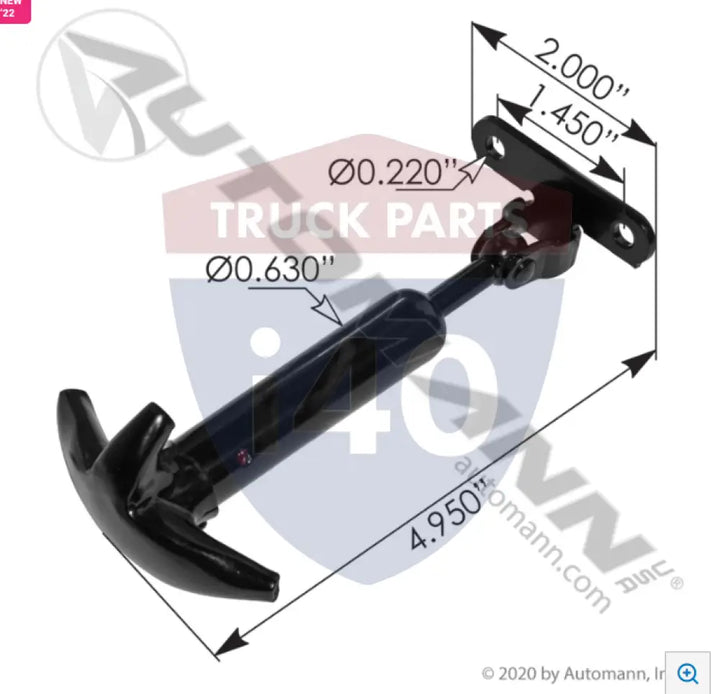 Automann HLK2813 Engine Cover-Battery-Tool Latch International - Engine Cover-Battery-Tool Latch International