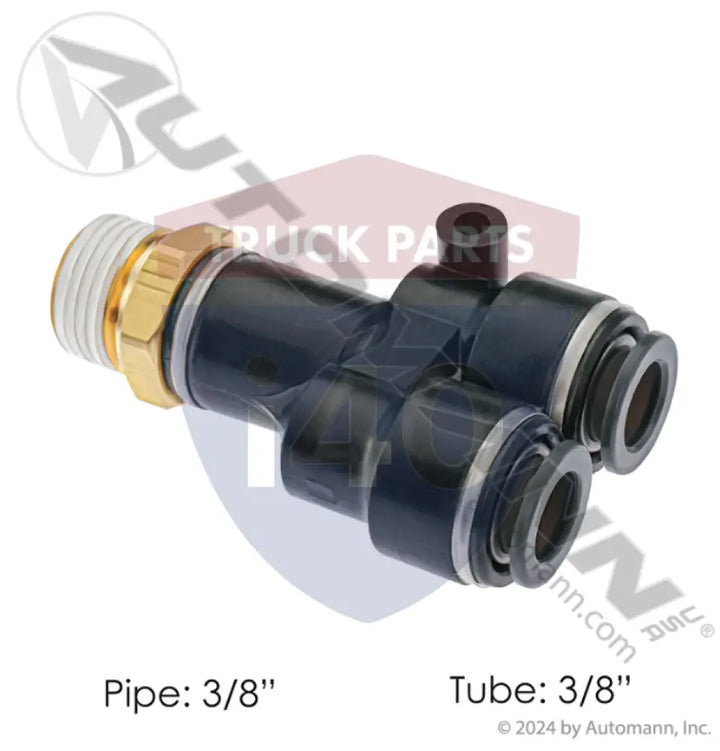 Phillips 12-89666 Male Branch PLC QWKFIT 3/8in 3/8 NPT - Male Branch Y-Composite