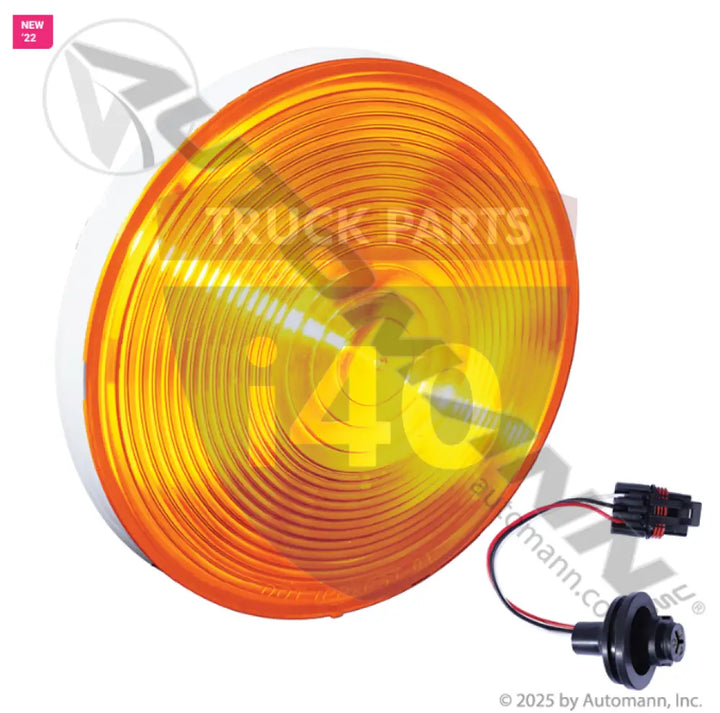 A0649322001 Turn Signal Light Clear Amber w/Harness For Freightliner - Turn Signal Light Clear Amber w/Harness