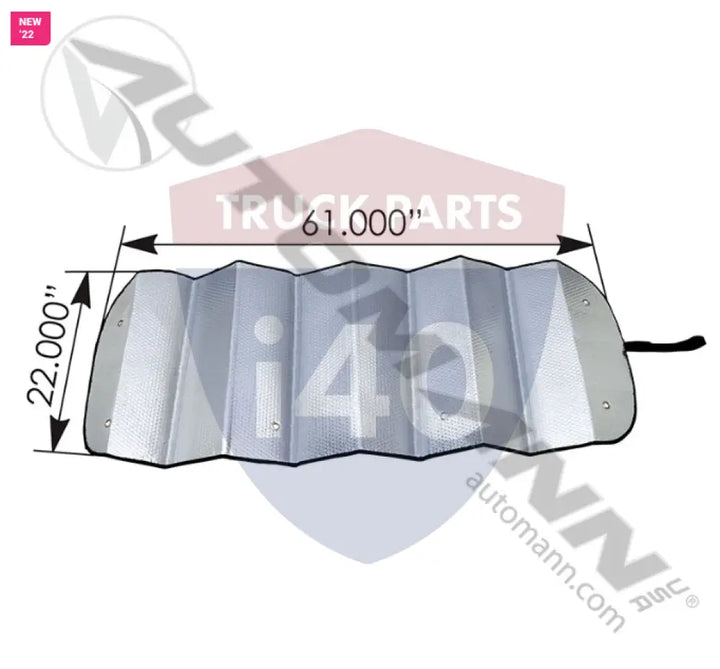 Automann 562.WS59003 Windshield Sunshade Kenworth - Windshield Sunshade Kenworth
