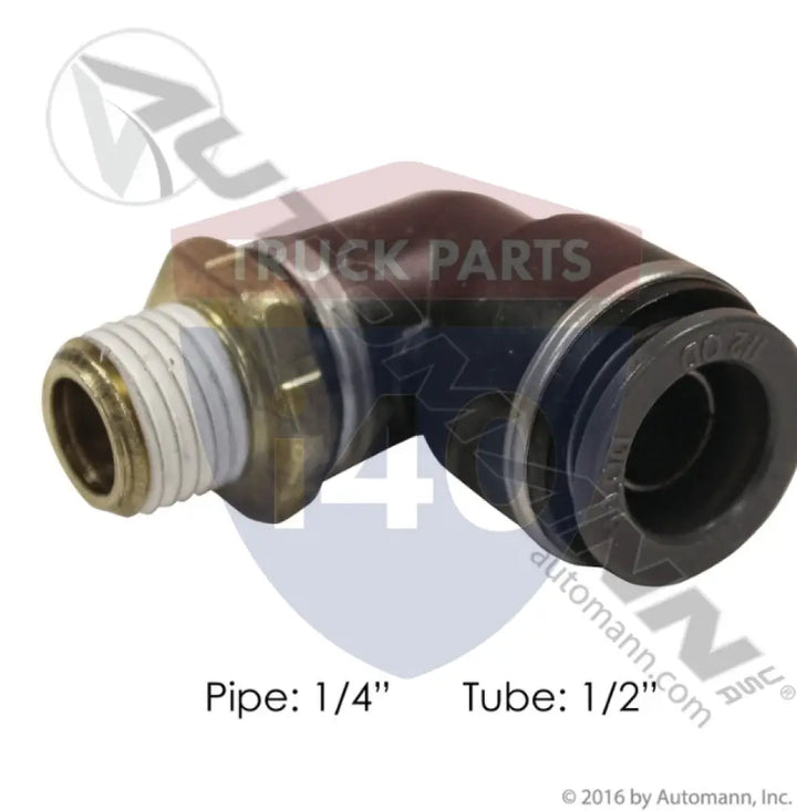 Automann 177.11698B PLC Swivel Male Elbow 1/2 1/4in - Male 90° Elbows-Composite