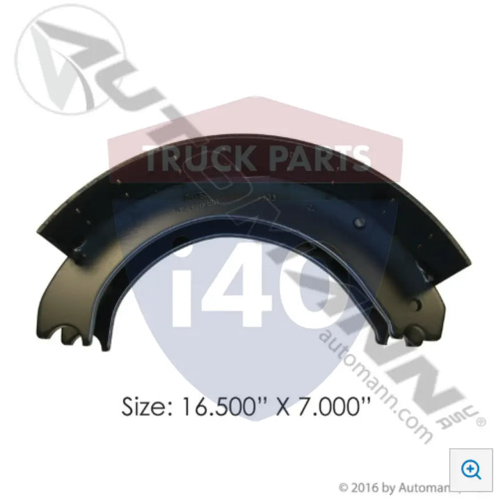 Automann 142.470980 Unlined Brake Shoe 16.500in 7.000in - Brake Width - 7 in