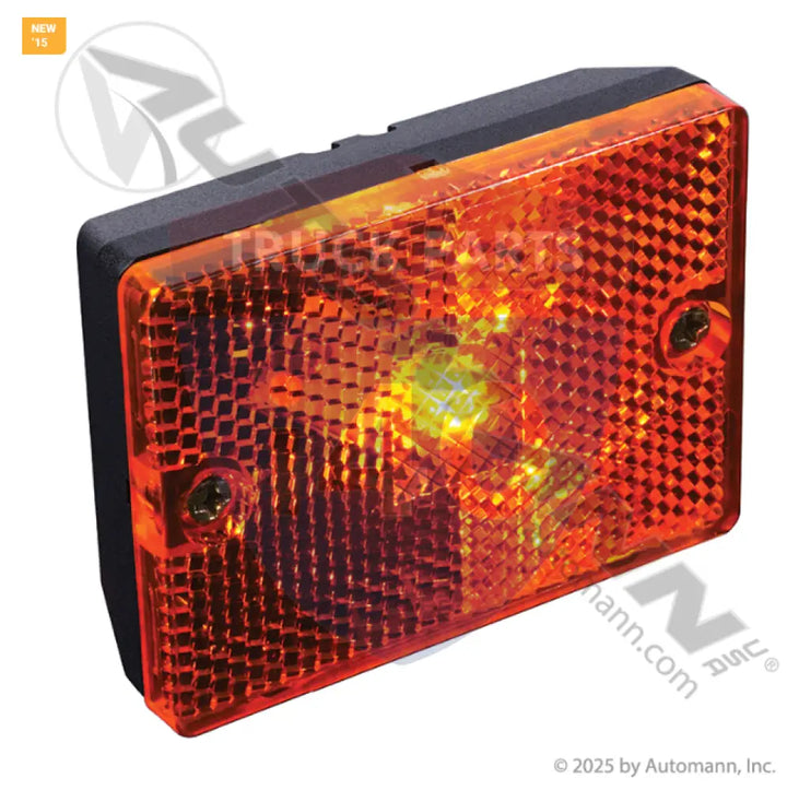 MC36AB Marker Light 2in 3in Reflex Amber For Optronics - Marker Light 2in X 3in Reflex Amber