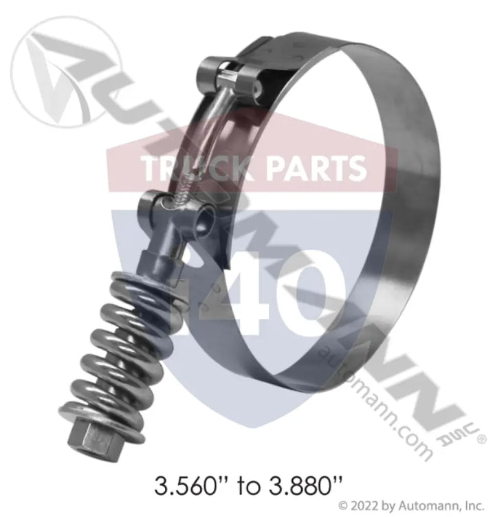 HT344 HD T-Bolt Clamp 3.56in to 3.88in For Tectran - Spring Loaded T-Bolt Clamps - Heavy Duty