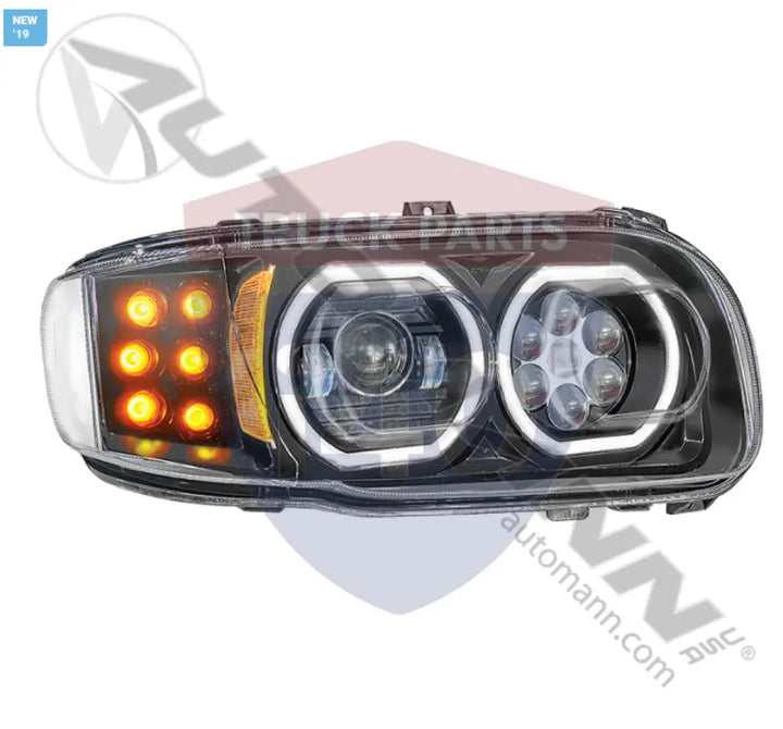 Automann 564.75047DBY Headlamp LED RH Peterbilt - Headlamp LED RH Peterbilt