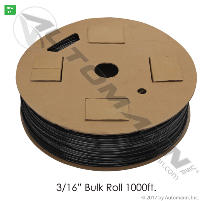 Automann 177.5017 Nylon Tubing 3/16in 1000FT Black