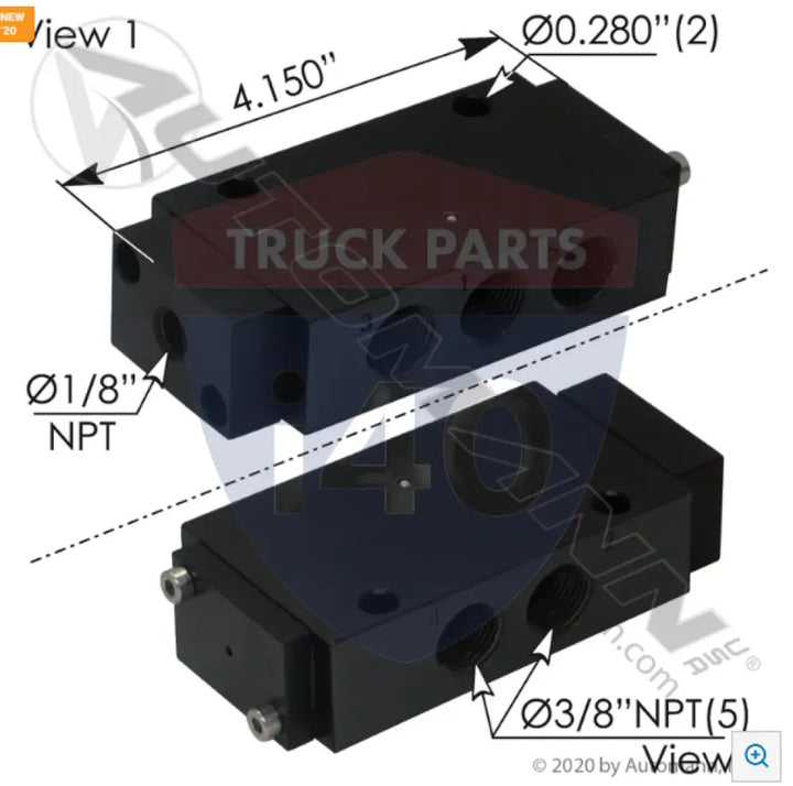 TD6320 Air Pilot Valve 4 Way For Alkon - Pilot Valves