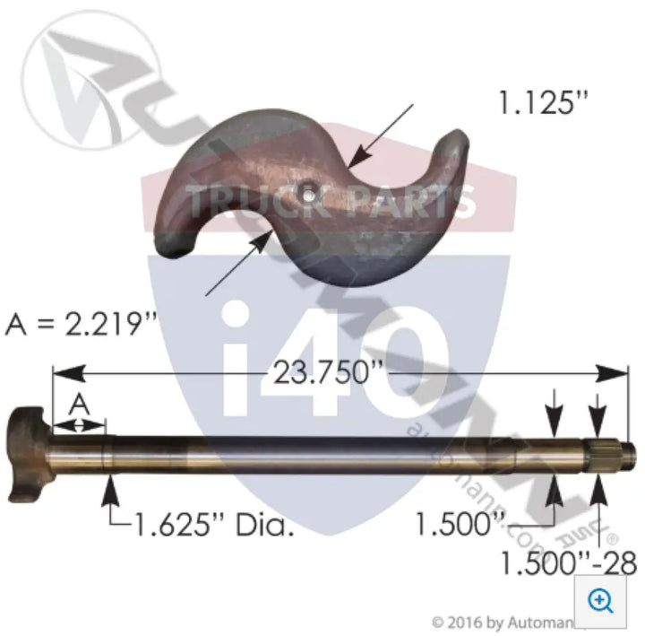 E9060 Camshaft RH For Euclid - Eaton