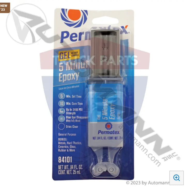 Permatex 84101 5 Minute General Purpose Epoxy GEL Clear - Adhesives