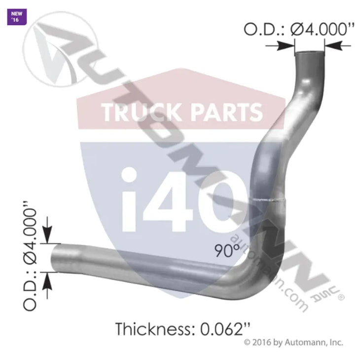 088155150 Exhaust Pipe ALZ Mack For Dynaflex - Exhaust Pipe ALZ Mack