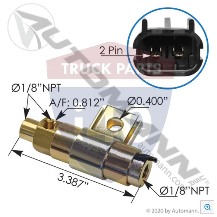 3551298C2 Fan Clutch Solenoid Valve For GT Development - Solenoid Air Valves