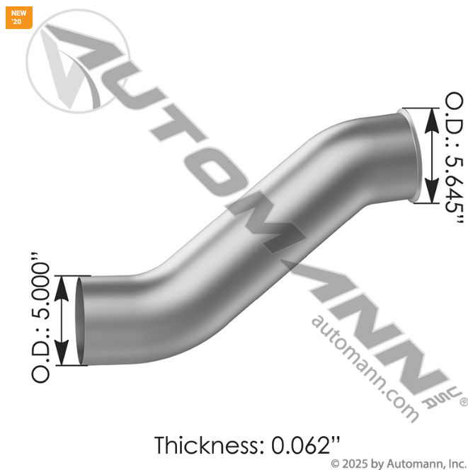 028111220 Exhaust Pipe ALZ Freightliner For DynaFlex