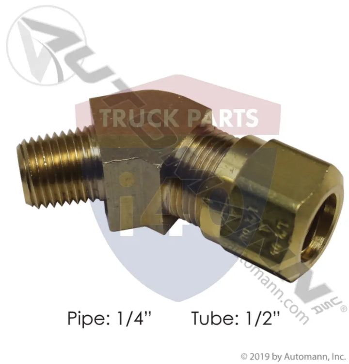 Automann 177.14748B 45 DEG Male Elbow 1/2IN 1/4NPT - Male 45° Elbows