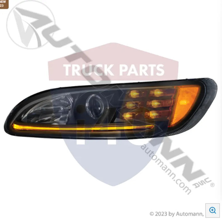 Automann 564.75098DB Headlamp LED LH Peterbilt 386/387 - Headlamp LED LH Peterbilt 386/387