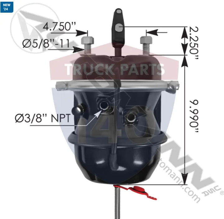MGM Brakes179.M3535951 Spring Brake TR3030LP3TS - Welded Clevis