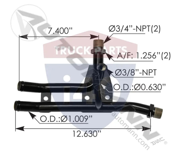 Automann 561.46024 Tube Heater Manifold Assy Freightliner - Heater