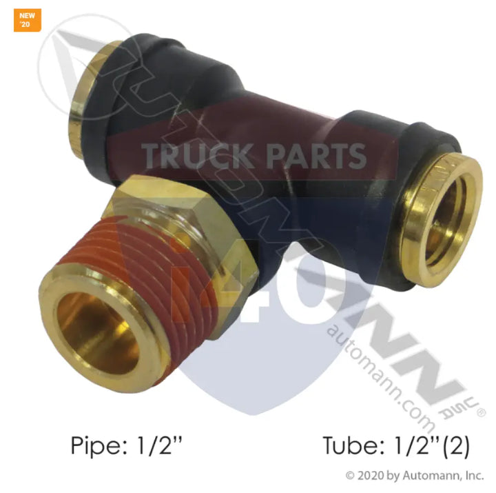 Automann 177.12C728D PLC SWL Male Branch Tee DOT 1/2 1/2in - Male Branch Tees-Composite