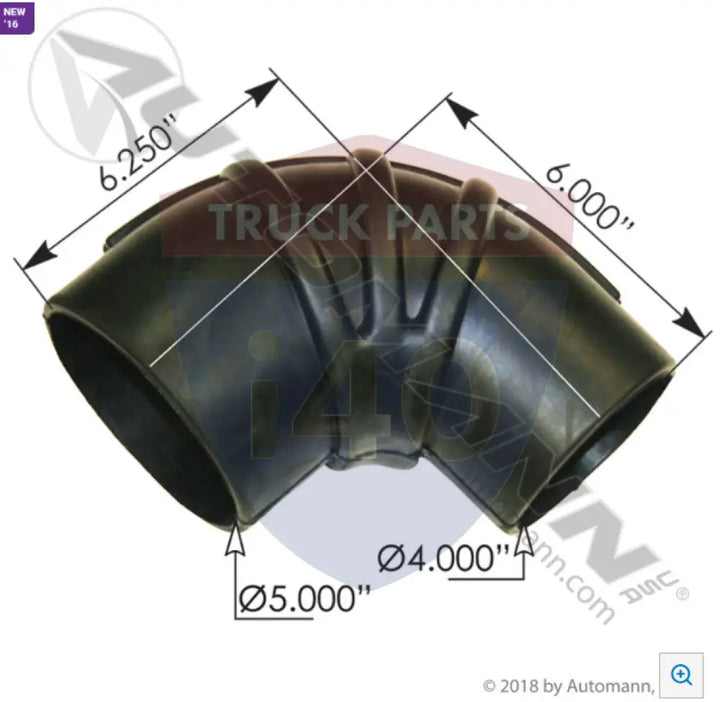 Automann 561.19400500 Rubber Elbow 90 Deg Reducing - 90° Reducer